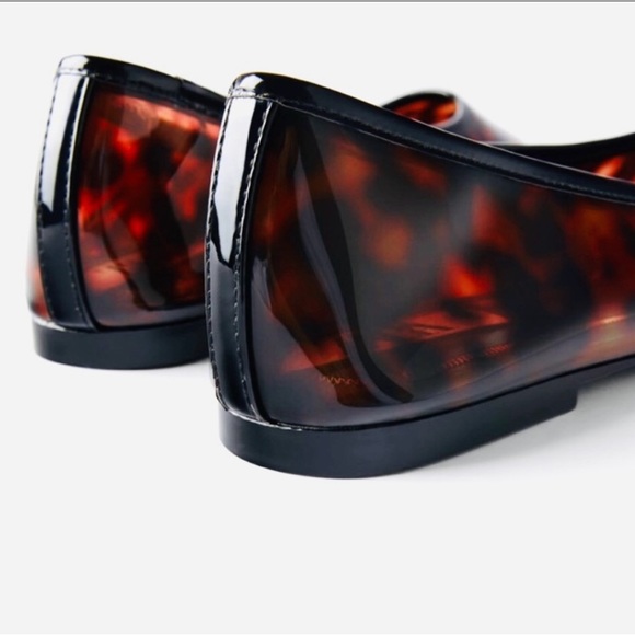 Tortoise Shell Ballerina Flats Size 37 - Picture 2 of 4